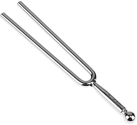 Tuning Fork,A 440Hz Tuning Fork for Musical Standard Instruments Violin Guitar Tuner Device (Silver）