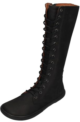 KOEL Damenschuhe - Barefoot Stiefel FLORA - black