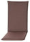 Pillows24 - Hochlehner Auflagen 4er Set - 120x50cm – 8cm Dick - Premium-Material 200gsm, UV- & Wasserabweisend | Sitzauflagen Hochlehner | Gartenstuhlauflagen für Gartenmöbel | Braun