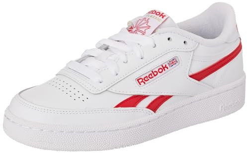 Reebok Unisex Club C Revenge Sneaker,Ftwwht Vecred Ftwwht,38.5 EU