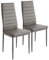 Esszimmerstühle 2er Set, Esszimmer Dtühle Modern, Kunstleder-Bezug, Hohe Rückenlehne, Bequemer Esszimmerstuhl, Kunstleder Stuhl, SGS Geprüft (2, Grau)