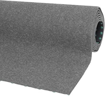 misento Kunstrasen Outdoor Teppich - wetterfester Rasenteppich für Balkon, Terrasse & Garten - leicht zu verlegen - 400 x 500 cm, Grau