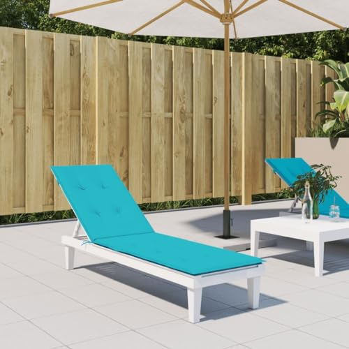 LAPOOH Liegestuhl-Auflage Türkis Oxford-Gewebe, Hollywoodschaukel Auflage, Sonnenliege Auflage, Gartenliege Auflage, Liegenauflage, Deckchair Auflagen