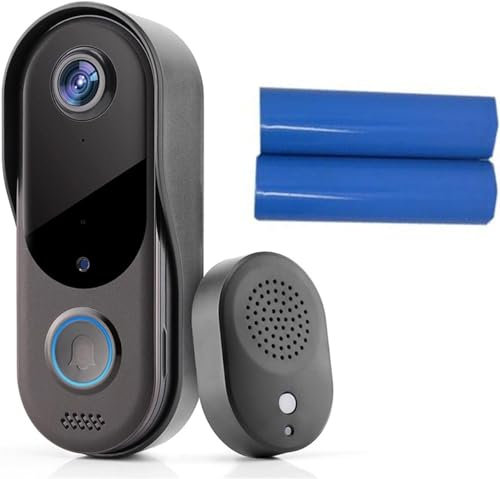 MDybf Ring The Bell Sonnette de Maison Intelligente WiFi interphone vidéo Porte Cloche caméra extérieure sans Fil sécurité WiFi Sonnette caméra Vision Nocturne