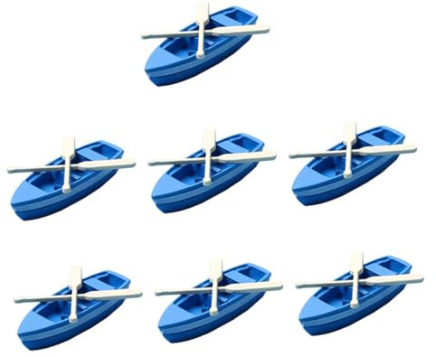 TOYANDONA 7satz Miniatur Paddelboot Mini Deko Boot Bootsmodell Aus Harz Strandstil Miniatur Strandlandschaftsbausatz Ornament