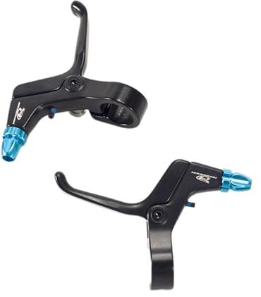 Aymzbd Kids Brake Lever Childrens Bike Brake Lever Handbrake Sturdy Lightweight 1 Pair Brake Handle Kids Bike Brake Lever, Black Blue