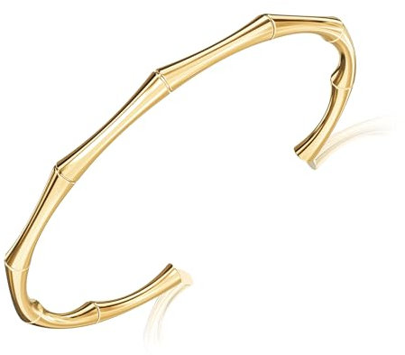 Lolalet Armreif Armband Paare 18K vergoldet Edelstahl Oval Verstellbar Offen Maschette Pärchen Armband, Glatt Poliert Liebesschmuck Freund Schmuck Bracelet für Herren Damen