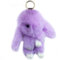 Xsclpomddy Süße Groß. Plüsch Hase Schlüsselanhänger Plüsch-Häschen 7in Schlüsselanhänger Pom Poms Taschenanhänger Handtasche Autoschlüssel Dekoration,light purple
