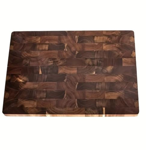 Messerglück® Premium Schneidebrett aus massivem Akazienholz - Antibakterielles Holz & spülmaschinenfest - Ideales Küchenbrett für Hobby- und Profiköche - 36 x 24 x 2,5 cm