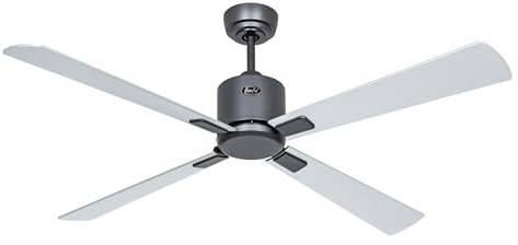 CasaFan ECO NEO III 132 WiFi Deckenventilator - Energiesparender & leiser Ventilator mit hochwertigen Holzflügeln | 6 Geschwindigkeiten inkl Fernbedienung | für Räume bis 25 qm & Schrägen bis 23°