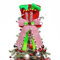 Weihnachtsbaumspitze Lustig Elfen mit Beinen und Schleife Christbaumspitze Weihnachtsdeko Elfenbeine Baumspitze Dekoration Christmas Tree Topper Weihnachtsbaum Spitze Ornament Weihnachtsschmuck (Ror)