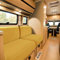 SYLC Bezüge Für Wohnwagenpolster Jacquard, rutschfeste Wohnmobil Sitzbezüge Mit 2 Cord, Sofa Sitzkissenbezug Für Schonbezug Wohnwagen Polster (Golden,W 94-122 cm, D 26-40 cm)