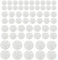 100 Paar Druckknöpfe, Druckknopf Annähen Unsichtbare, Kunststoff Druckknöpfe Transparent für Nähen von Kleidung,DIY,Handwek,7mm,12mm,15mm,20mm