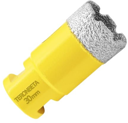 Teronbeta Diamant Fliesenbohrer 30mm, M14 Vakuumgelöteter Diamantbohrer Lochsäge Kernbohrer für Fliesen Porzellan Keramik Granit Marmor