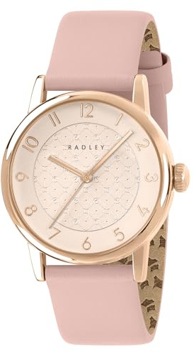 RADLEY 35 mm rotvergoldetes Praire-Lederarmband, rose