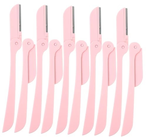 Ipetboom 10stücke Augenbrauenrasierer Faltbare Trimmer Für Präzise Konturen Tragbare Make-up Werkzeuge Für Sicher Für Gepflegte Augenbrauen