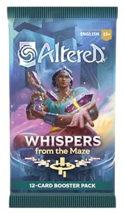 EQUINOX Altered Whispers from The Maze Booster-Pack mit 12 Karten, Umfangreiche Deck-Erweiterung für Altered, Strategisches Kartenspiel zum Sammeln, Ab 13 Jahren, 2 Spieler, 20 Minuten, Englisch