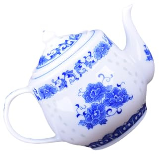 WUPNGS Tetera de cerámica China, 1 Pieza, Tetera Azul y Blanca, té Suelto, doméstica