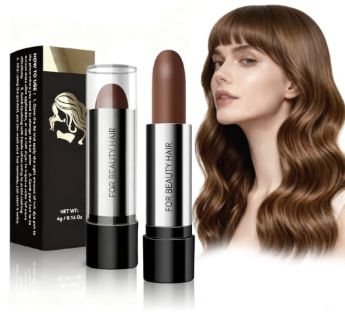 Virecose Stick for grey hair Tinte de Pelo en Barra, Café | Lápiz de Color de Cabello, Retoque Instantáneo en Barra Cubierta de Cabello Blanco