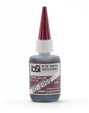 Bob Smith Industries IC 2000 Black Rubber Toughened CA Glue 1/2oz