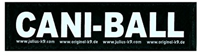 Interchangeable Patches, 1 pair, CANI-BALL, Size: Large, Black