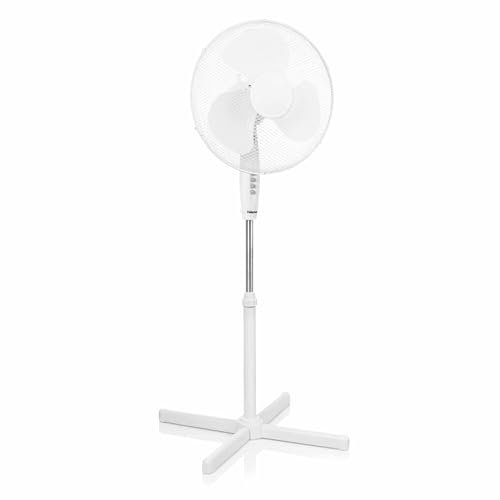 Tristar VE-5893 Standventilator 40 cm Durchmesser, 3 Geschwindigkeitsstufen, Weiß, 105 - 125 cm