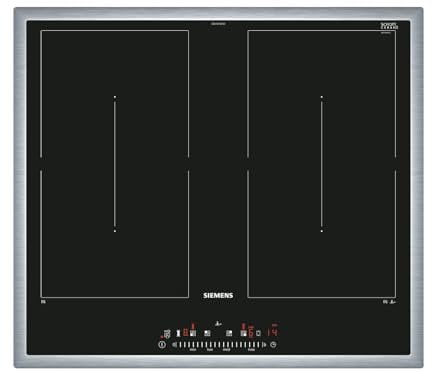 Siemens, iQ500, ED645FQC5E, Kochfeld, schwarz, Edelstahl Einbau-Kochfeld, Induktion, 60 centimeters