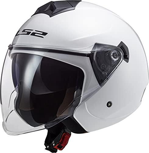 Casco moto LS2 OF573 TWISTER II SINGLE MONO Bianco, Bianco, XL
