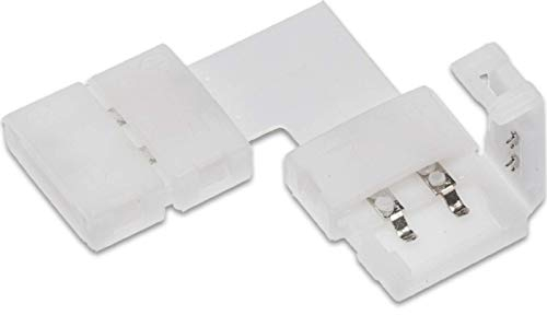 LED Stripe 5630 90° Eckverbinder für 10 mm LED-Stripe FLASH (5630) 14,3 x 15,3 x 5 mm 2-polig Schnellverbinder Adapter Klemme von SO-TECH®