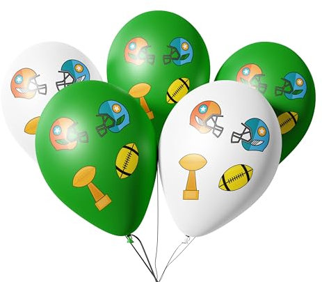 25x Luftballons Ballons Super Bowl Deko Dekoration Party Set American Football
