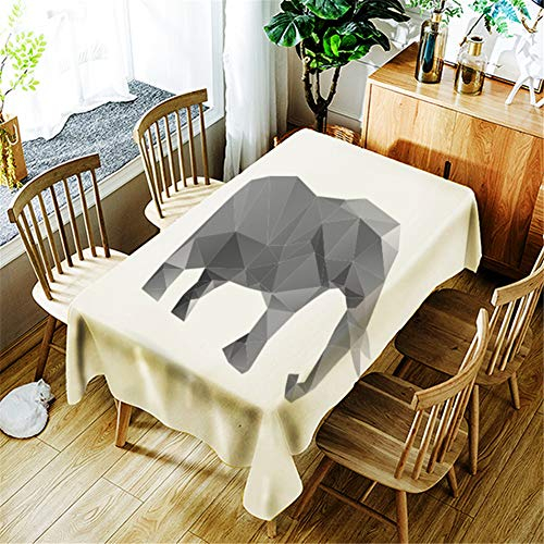 FANSU 3D Tischdecke Abwaschbar, Polyester wasserdichte Rechteckige Pflegeleicht Eckig Halloween Tischtuch Fleckschutz Schmutzabweisend (140 * 180,K)