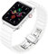 MaKTech Keramik GliederarmBand Kompatibel mit Apple Watch Series 10/9/Ultra 2/SE/8/7[2024] (42mm/41/40mm,Weiߟ)