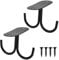 2 Pcs Mug Holder Cup Holder Under Shelf, Wall Mounted Coffee Mug Rack Cupboard Fitting Cup Hooks Metal Mug Shelf Hanger Hanging Hooks for 4 Mug Beer Cup Wine Glasses Kitchen Utensil Storage Drying
