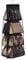 Lirex Handbag Hanging Purse Organizer for Closet, 8 Pocket Handbag Storage Organizer Hanger Oxford Cloth Closet Organizer for Family Closet Bedroom, Foldable and Universal Fit, Black