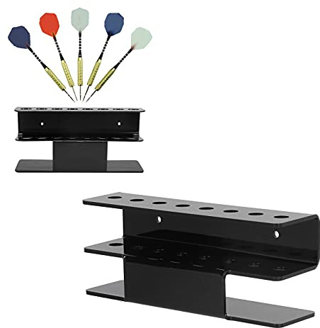 OUKENS Dart Rack, 8 Darts Darthalter für die Wandmontage Acryl Indoor Pin Dartständer Displayhalter Dartboard-Schrank für Fitness-Raum-Training