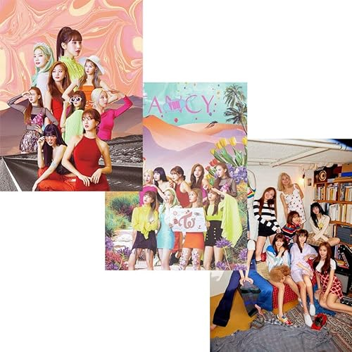 TWICE FANCY YOU THE 7th Mini Album ( A + B + C - Ver. ) ( Incl. 3 CD+3 PHOTO BOOK+3 FANCY LENTICULAR+3 PHOTOCARD+3 FANCY STICKER+2 STORE GIFT CARD )