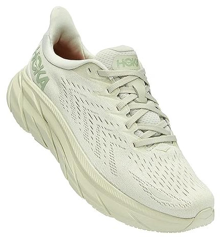 Hoka Damen Clifton 8 Running Shoe, Smoke Green/Celadon Tint, 39 1/3 EU