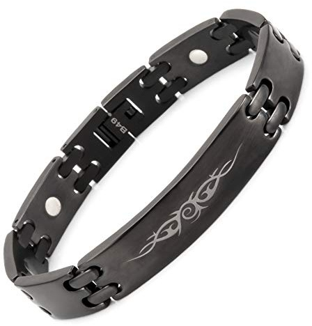 YINOX Magnetarmband aus 316L Edelstahl, einschließlich 9-Magneten, kann von Männern und Frauen getragen werden, geeignet zum Verschenken