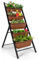 GiantexUK Raised Garden Bed, 5 Tier Vertical Ladder Planter with 5 Removable Trays, Wheels & Drain Holes, Elevated Flower Herb Growing Box for Indoor Outdoor (No Wheels, Brown, 57 x 75 x 121cm)