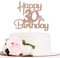 Sotpot Rose Gold Glitter 30 Cake Topper, 30th Birthday Cake Decorations for Birthday Party Anniversary Party Supplies