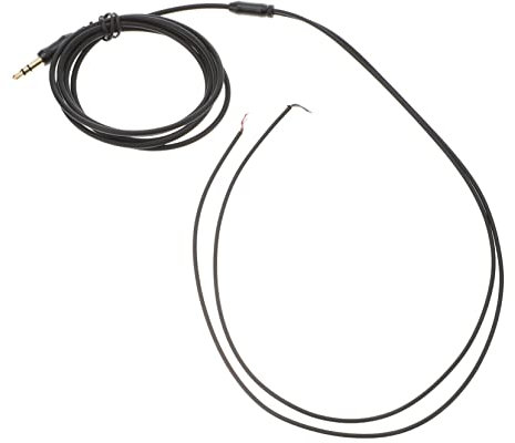 Angoily 1pc Black Headphones Stereo Headphones Phone Speaker Earbud Upgrade Earphone Repair Headphone Speaker Wire Replacement Repair Line Male Plug Upgrade Line Black Hifi Repair Kit