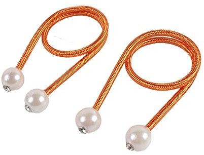 Gardinenbänder 2 Stück Gardinenband Gurt Seil Keine Perforation No Install Gardinenband Gardinenband Gardinenband Vorhangbesatz, Orange