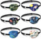 6 pièces Cache Oeil Adultes et Enfants,Cache Oeil Medical pour amblyopie orthoptiste, Licorne cache-œil couvre Lunettes Eye Patches pour Garçon