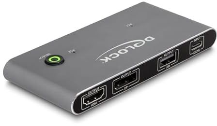 11485 - USB-C KVM Switch zu HDMI und DisplayPort 8K MST mit USB 2.0