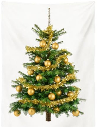 LOVIVER Weihnachts-Wandteppich, Weihnachtsbaum-Wandteppich, Weihnachtsbaum-Wandbehang, Weihnachts-Wanddekoration für Schlafzimmer, Wohnzimmer