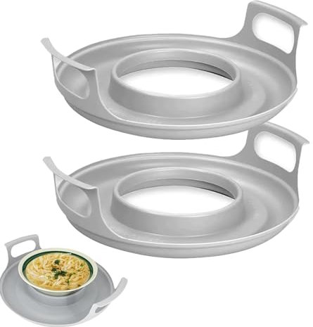 Soporte para Tazones De Microondas para Comida Caliente | Soporte para Platos De Microondas para Calentar Alimentos | Bandeja Resistente Al Calor para Microondas para Llevar Comida Caliente