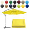 CMJYMX Replacement Parasol Canopy Sun Umbrella Replacement Cloth For 2m-6 Arms & 3m-8 Arms (Yellow, 8 ribs-3m(9.8ft))