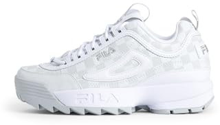 FILA Damen Disruptor F wmn Sneaker, White-Silver, 42 EU