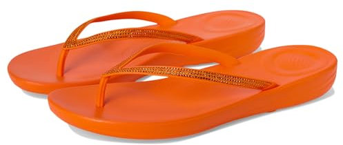 Fitflop Womens Iqushion Sparkle Synthetic Pop Orange Sandals 6 UK