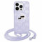 CG MOBILE Karl Lagerfeld KLHMP15LHCKCKLCU Hülle für iPhone 15 Pro 6.1 Lila hardcase IML Crossbody Monogram Karl & Choupette Head